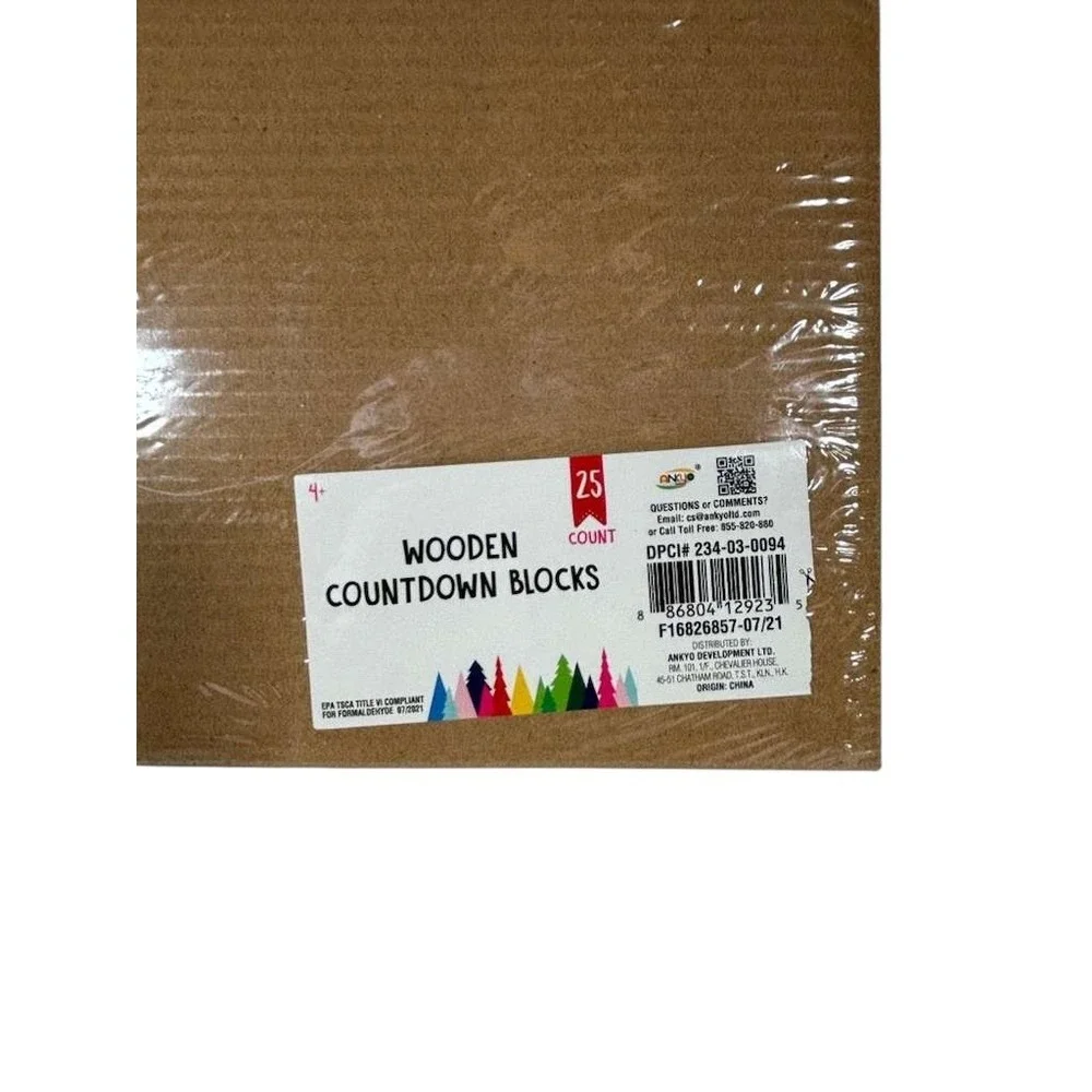 Target Bullseyes Playground Wooden Countdown Blocks House Advent‎ Christmas 2021